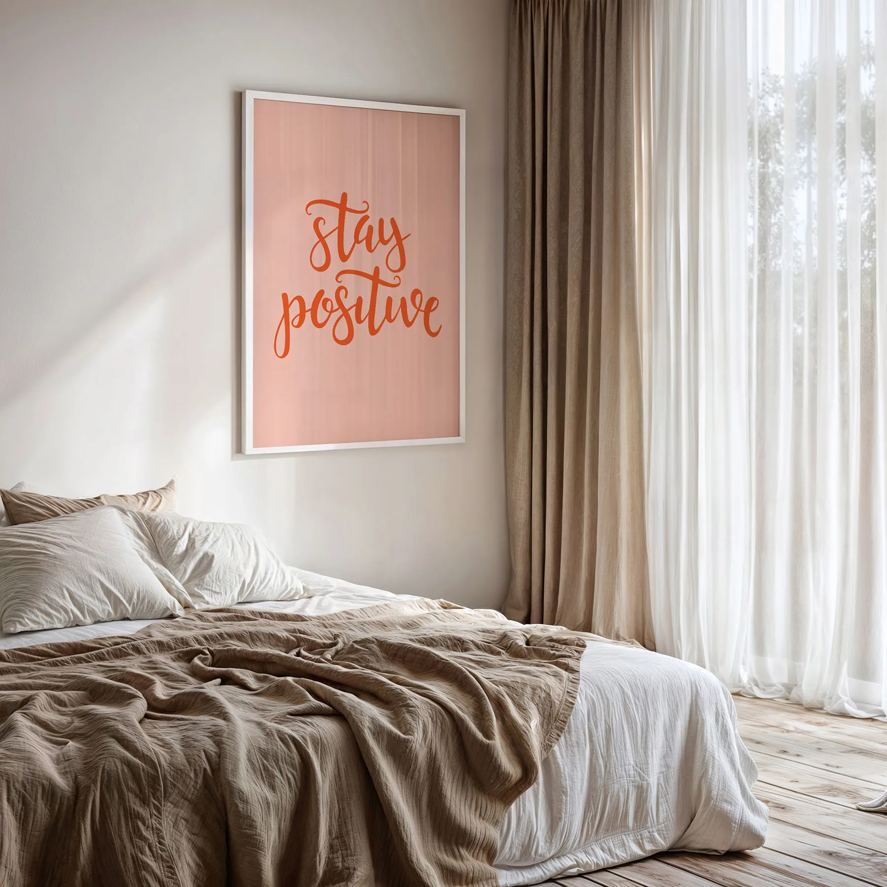Stay Positive Wall Art