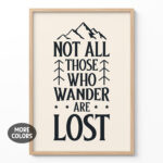 Tolkien Poster Not All Those Who Wander Are Lost