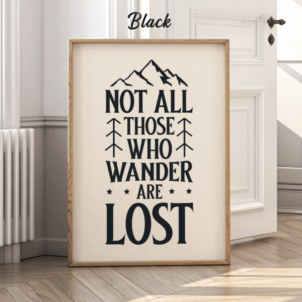 Tolkien Poster Not All Those Who Wander Are Lost