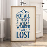 Tolkien Poster Not All Those Who Wander Are Lost