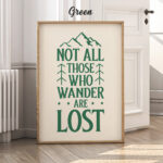 Tolkien Poster Not All Those Who Wander Are Lost