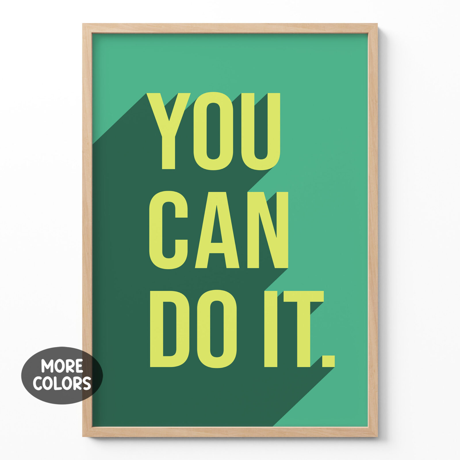 Inspirational Wall Art – You Can Do It Typography Poster You Can Do It Poster