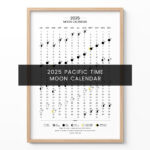 2025 Lunar Calendar – Minimalist Moon Phase Poster