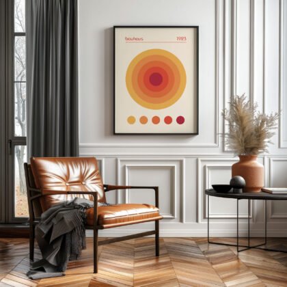 Bauhaus 1923 Print – Orange