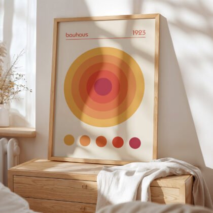 Bauhaus 1923 Print – Orange