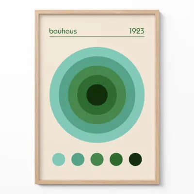 Bauhaus 1923 Wandbild – Grün