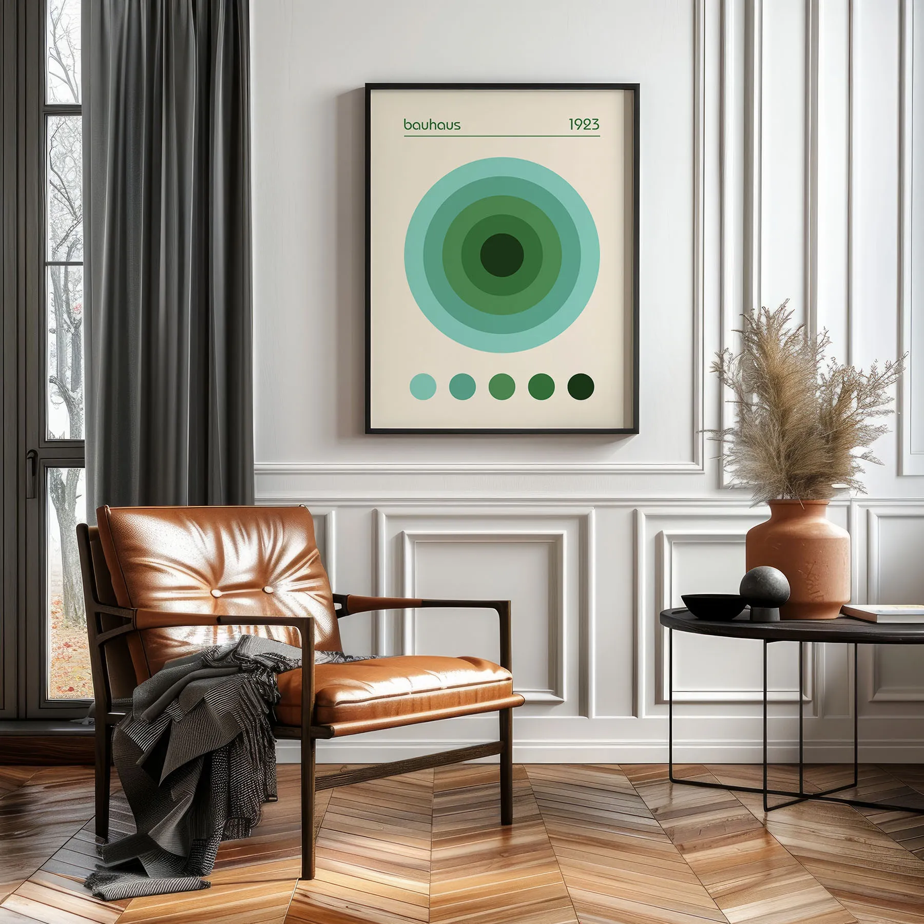 Bauhaus 1923 Wandbild – Grün