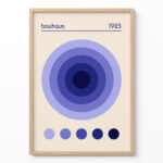Bauhaus Poster – Blue Geometric Wall Art 1923