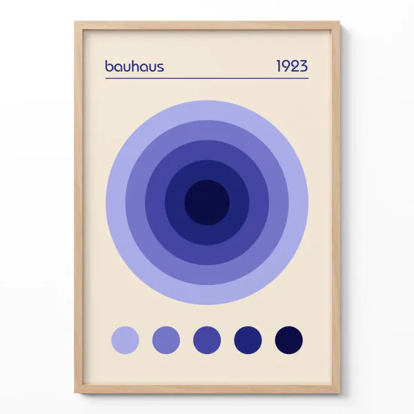 Bauhaus 1923 Wandbild – Violett
