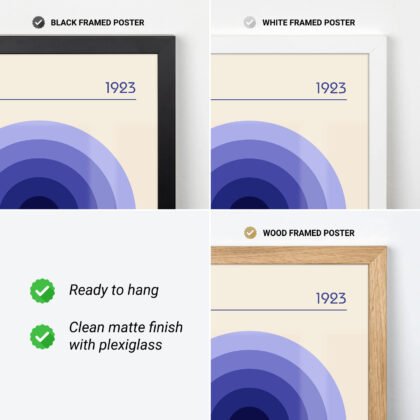 Bauhaus 1923 Print – Purple