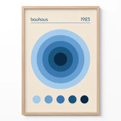 Bauhaus 1923 Wandbilder – Blau