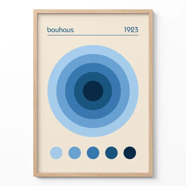 Bauhaus 1923 Wandbilder – Blau