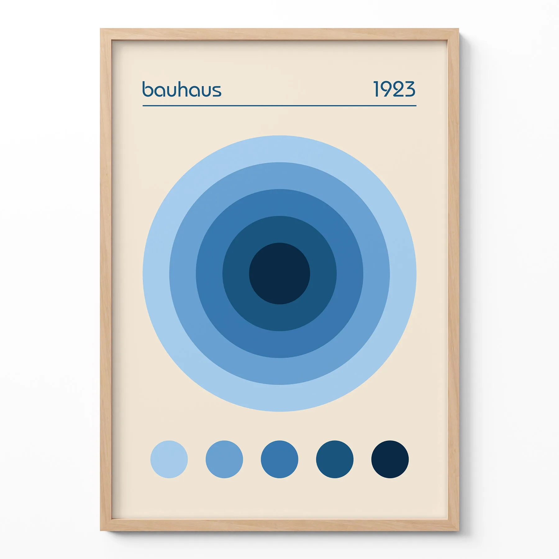 Bauhaus 1923 Wandbilder – Blau