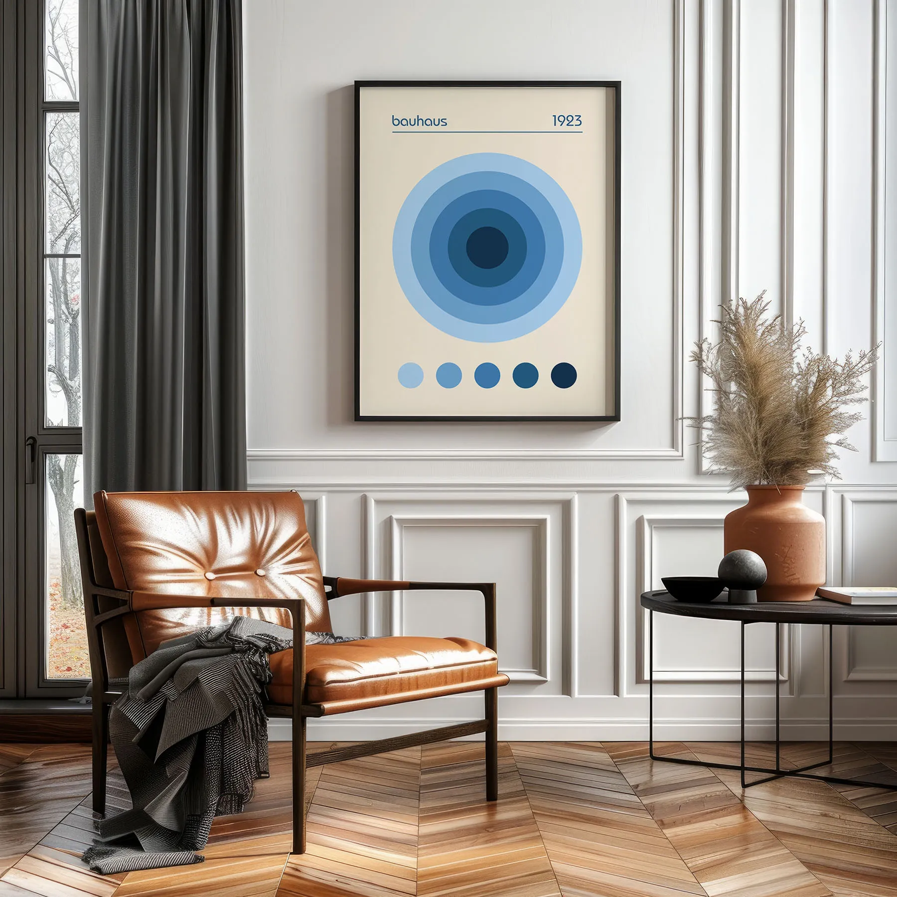 Bauhaus 1923 Wandbilder – Blau