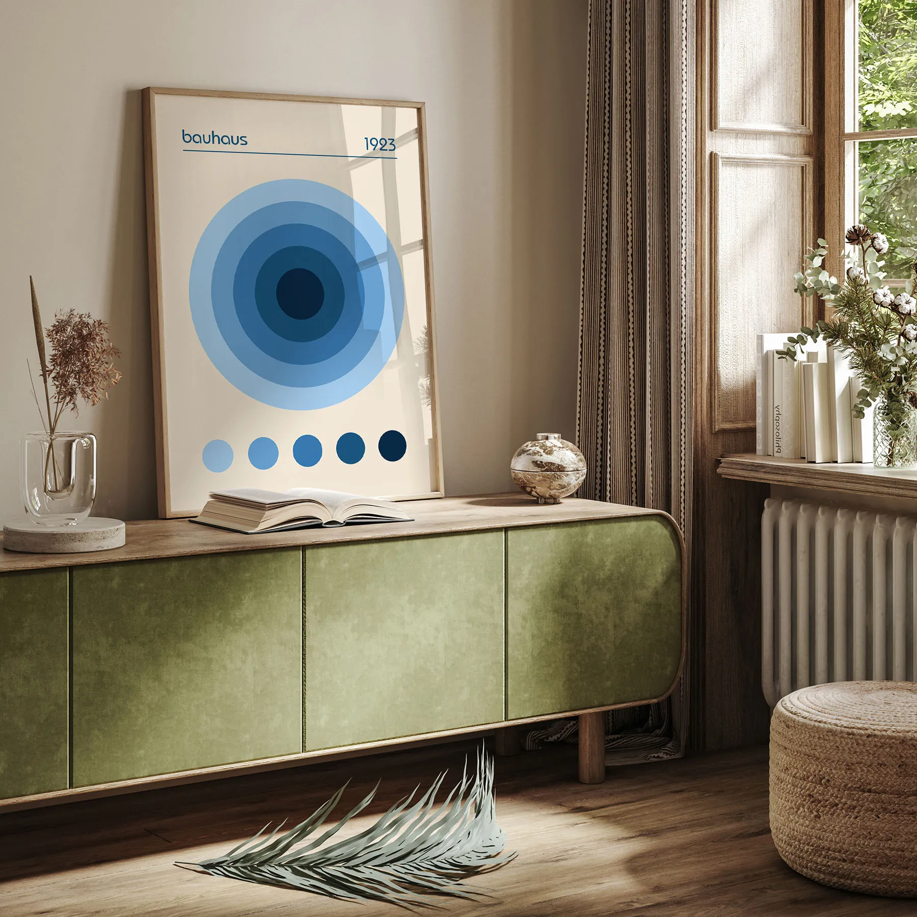 Bauhaus 1923 Wandbilder – Blau