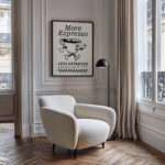 Retro Coffee Wall Art – More Espresso Less Depresso Print