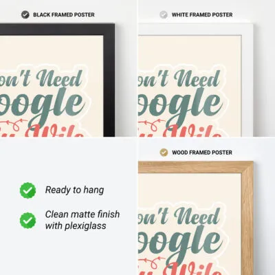 I Don’t Need Google, My Wife Knows Everything Wall Art