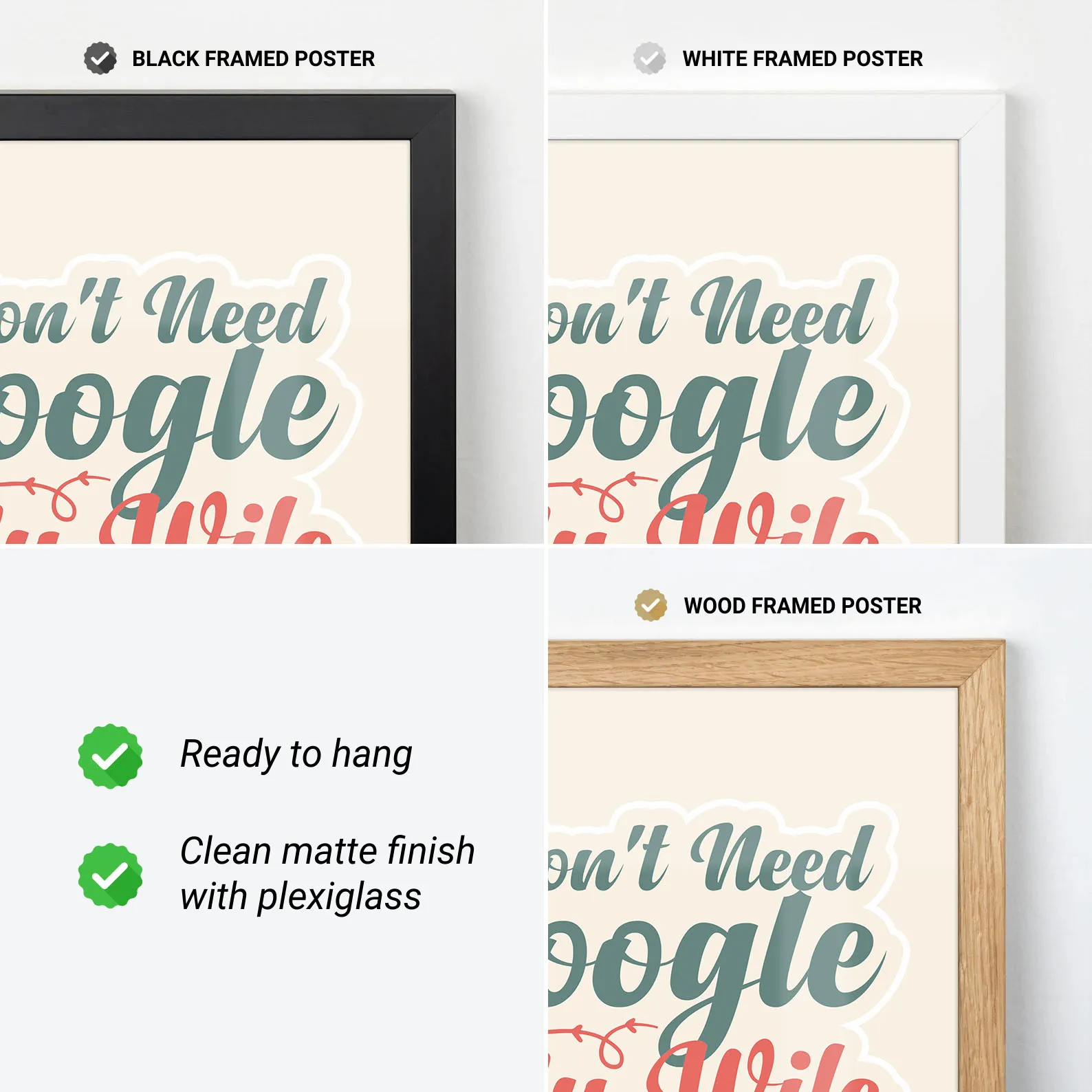 I Don’t Need Google, My Wife Knows Everything Wall Art