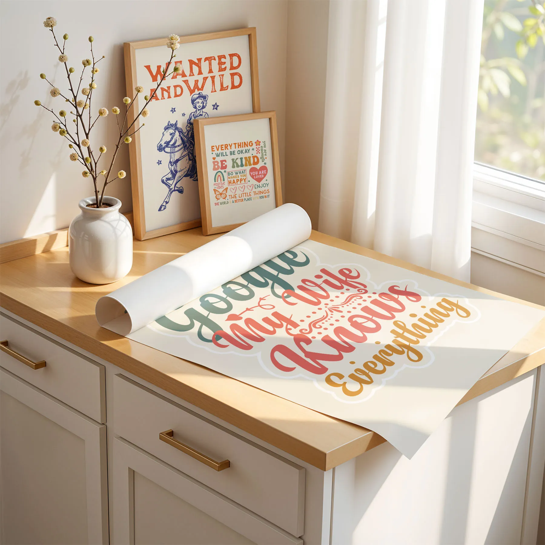 I Don’t Need Google, My Wife Knows Everything Wall Art