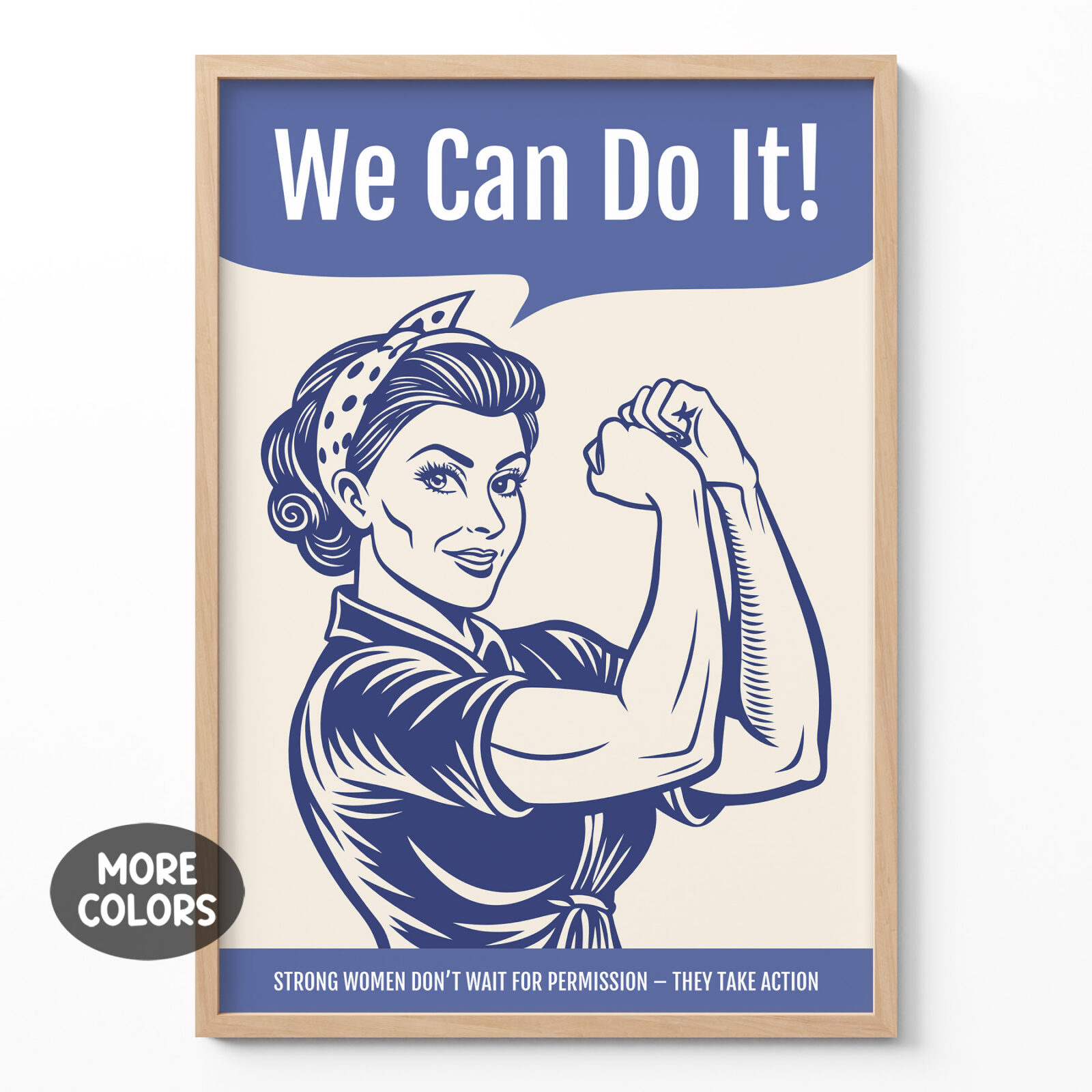 Strong Women Poster – We Can Do It Motivational Wall Art