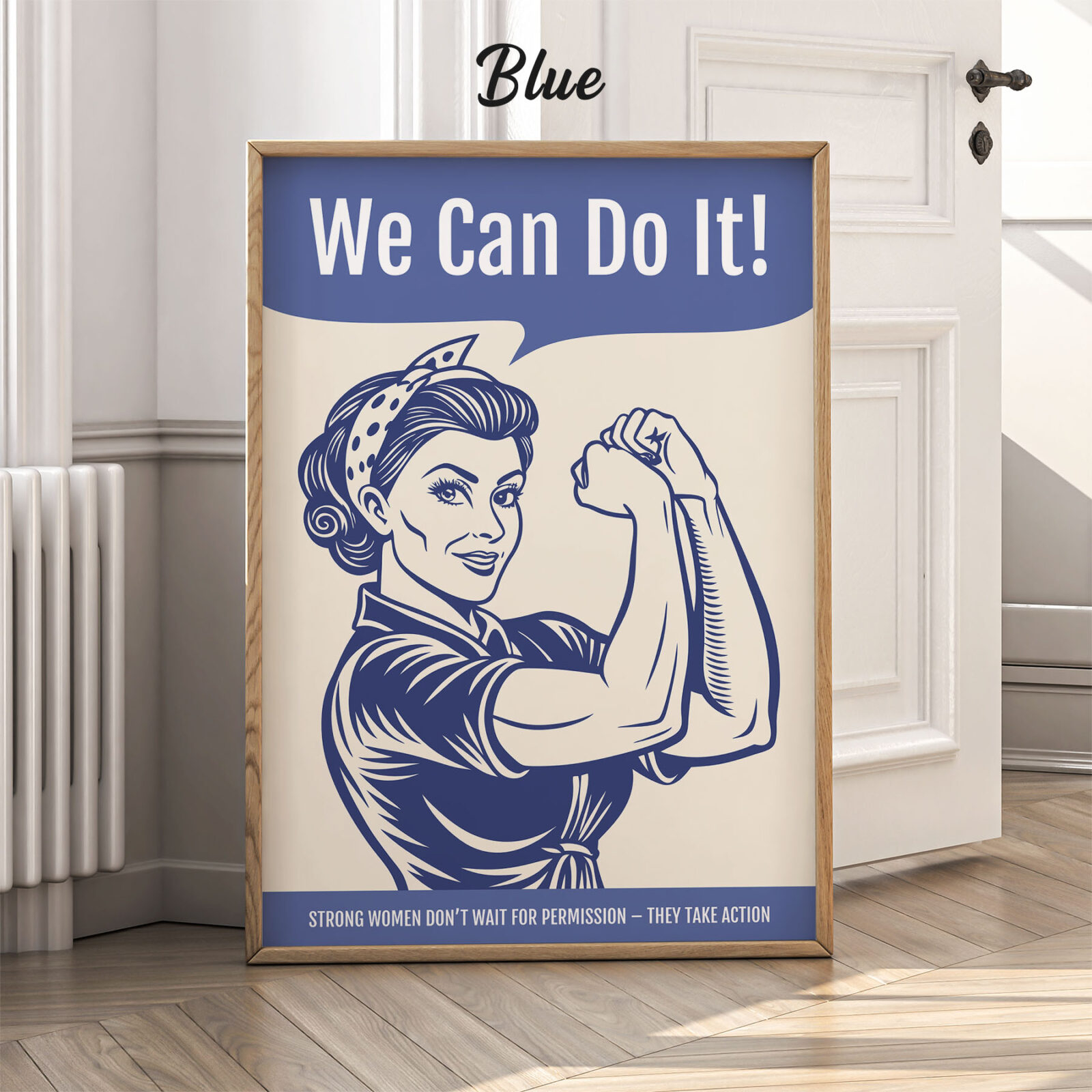 Strong Women Poster – We Can Do It Motivational Wall Art