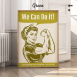 Strong Women Poster – We Can Do It Motivational Wall Art