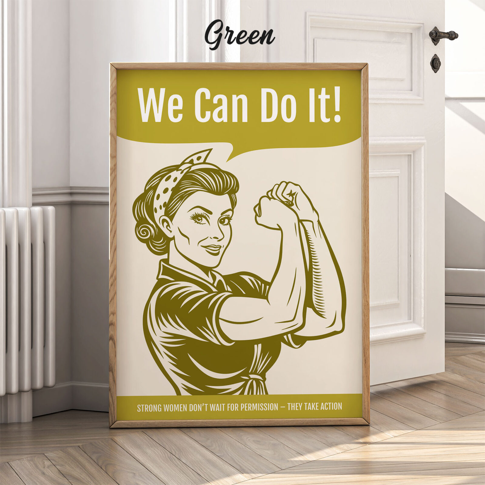 Strong Women Poster – We Can Do It Motivational Wall Art
