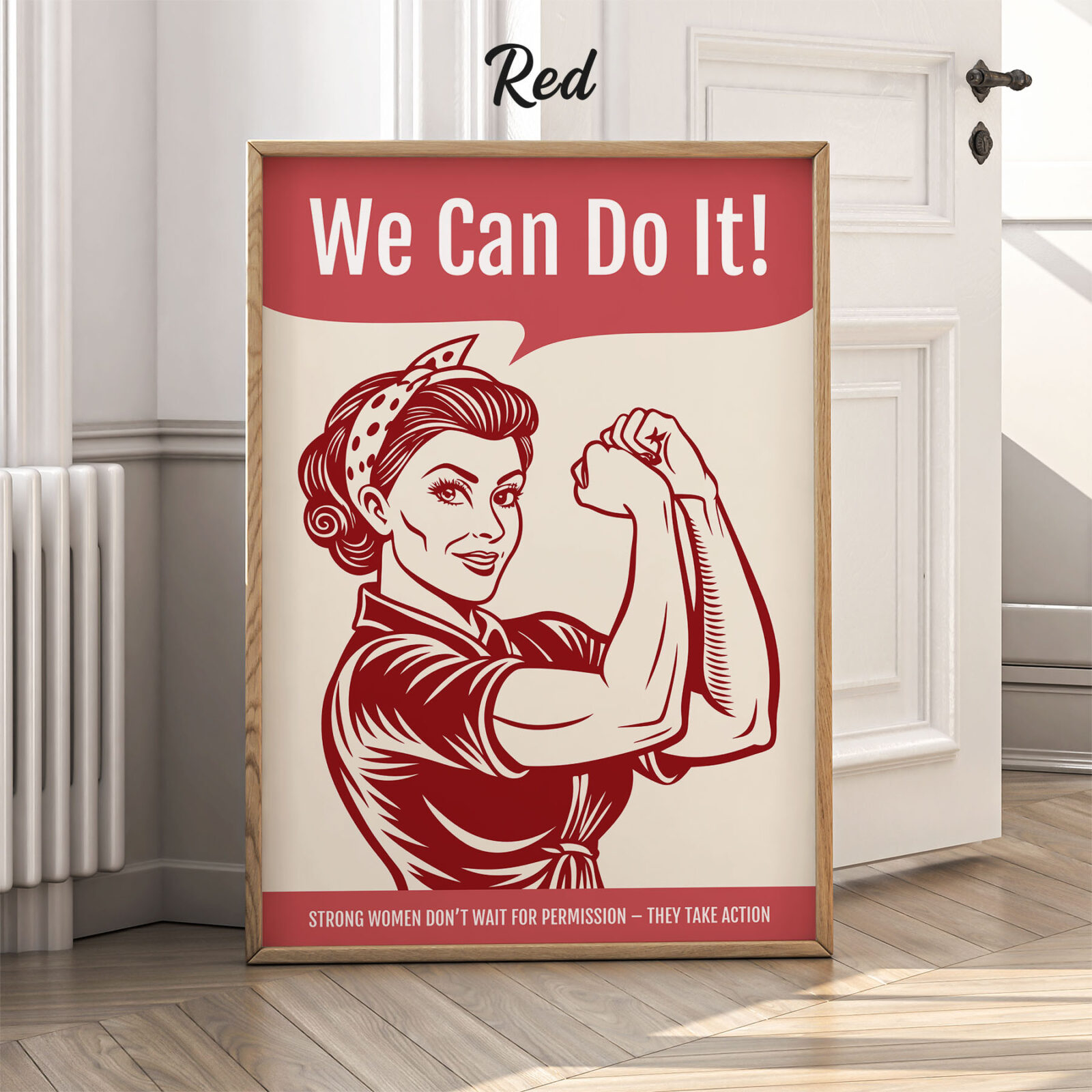Strong Women Poster – We Can Do It Motivational Wall Art