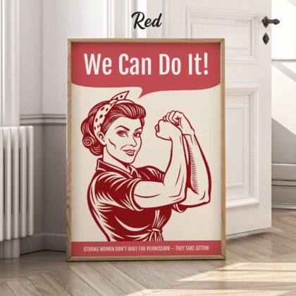 Strong Women Wall Art – We Can Do It