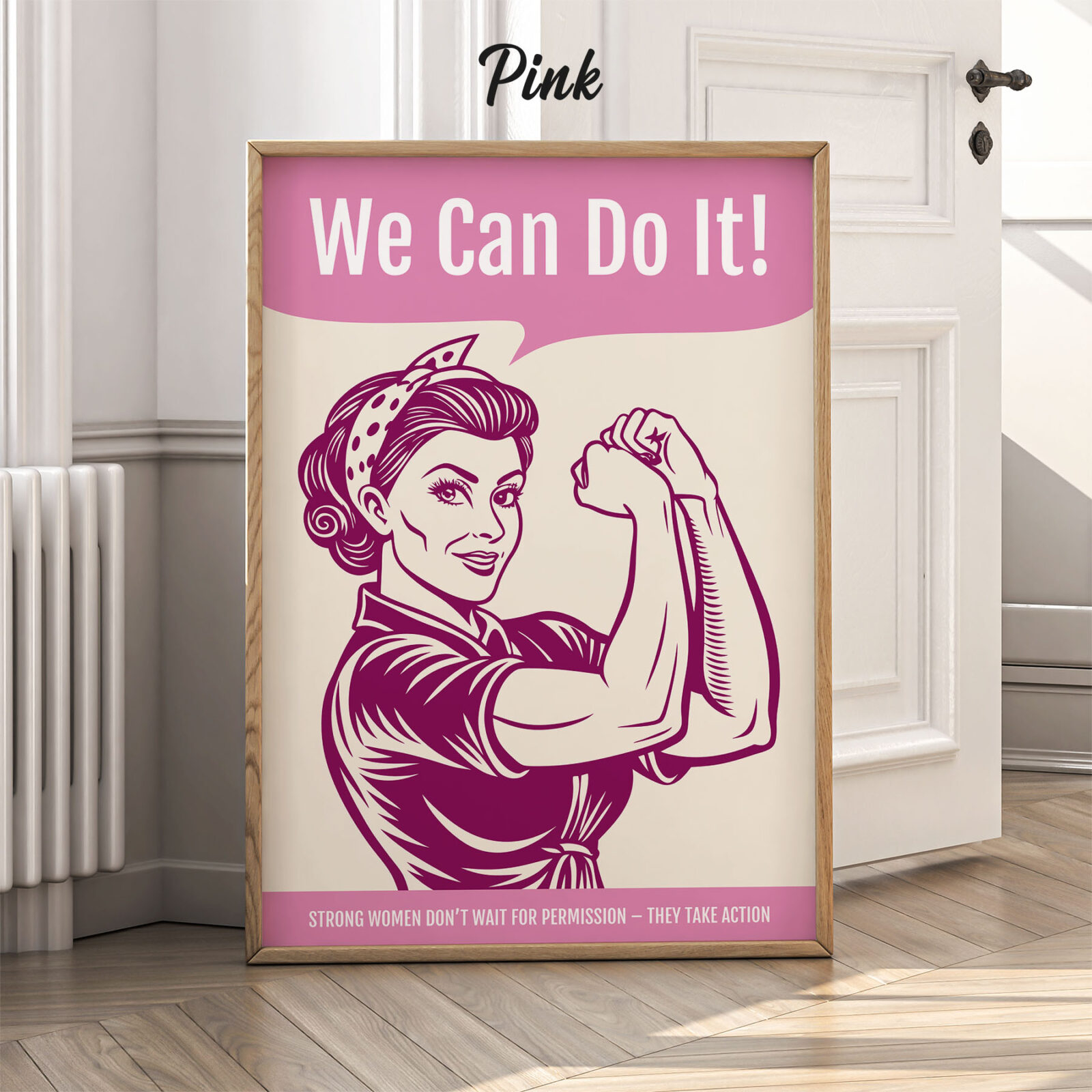 Strong Women Poster – We Can Do It Motivational Wall Art