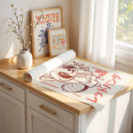 Red Panda Poster – Retro Japanese Wall Art