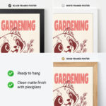 Red Panda Poster – Retro Japanese Wall Art