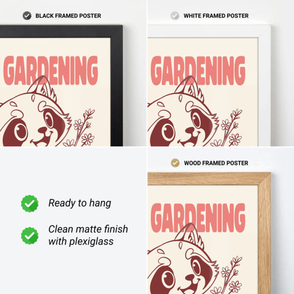 Red Panda Poster – Retro Japanese Wall Art