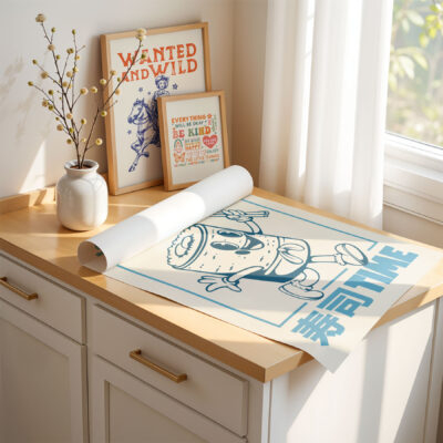 Sushi Poster – Retro Japanese Wall Art