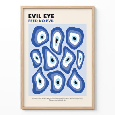 Evil Eye Poster – Spiritual Wall Art