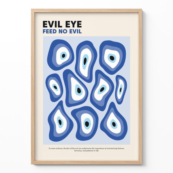 Evil Eye Poster – Spiritual Wall Art