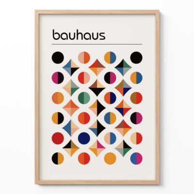 Geometric Art Print – Modern Bauhaus Inspired Wall Decor