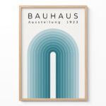 Bauhaus Exhibition Poster – 1923 Geometric Retro Wall Art