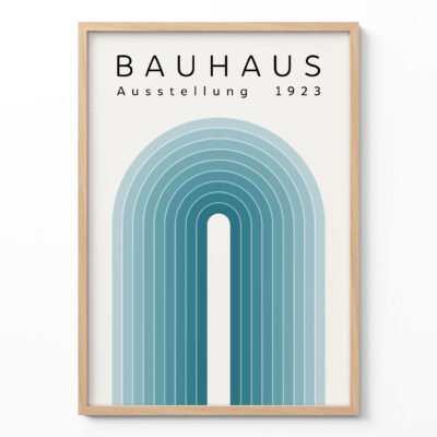 Bauhaus Exhibition Poster – 1923 Geometric Retro Wall Art