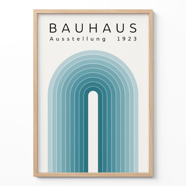 Bauhaus Exhibition Poster – 1923 Geometric Retro Wall Art