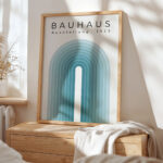 Bauhaus Exhibition Poster – 1923 Geometric Retro Wall Art
