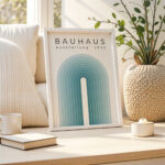 Bauhaus Exhibition Poster – 1923 Geometric Retro Wall Art