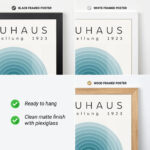 Bauhaus Exhibition Poster – 1923 Geometric Retro Wall Art