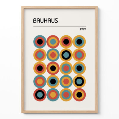 Modernist Art Print – Minimalist Bauhaus Poster