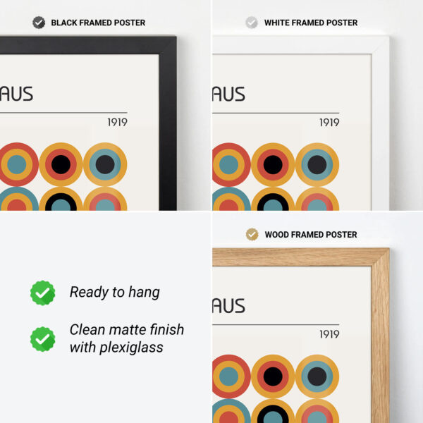 Modernist Art Print – Minimalist Bauhaus Poster