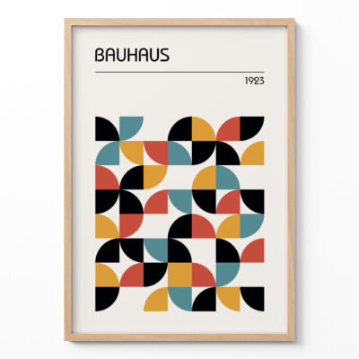 Bauhaus Wall Art – Modern Geometric Abstract Print