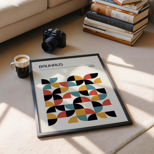 Bauhaus Wall Art – Modern Geometric Abstract Print