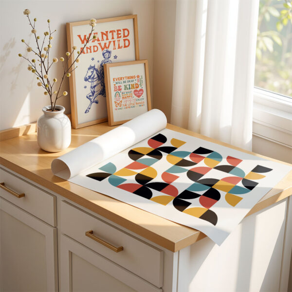 Bauhaus Wall Art – Modern Geometric Abstract Print