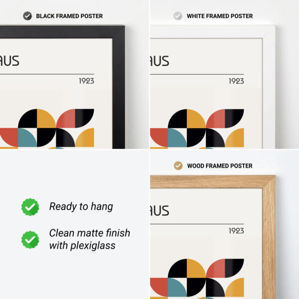 Bauhaus Wall Art – Modern Geometric Abstract Print