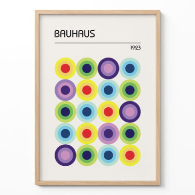 Bauhaus Exhibition Poster – Geometric Modernist Art